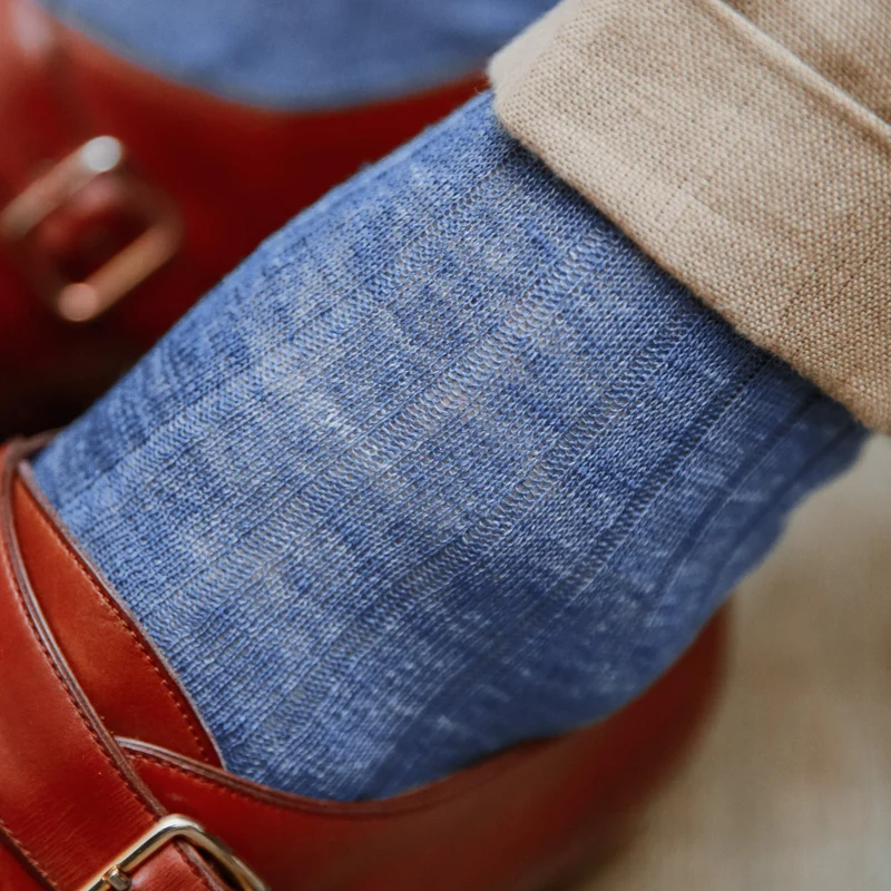Chaussettes | Coffret Lin - Mi-mollet