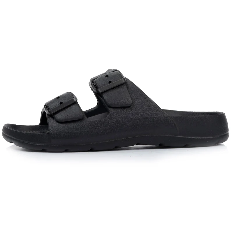 Mules claquettes Femme ajustable Noir