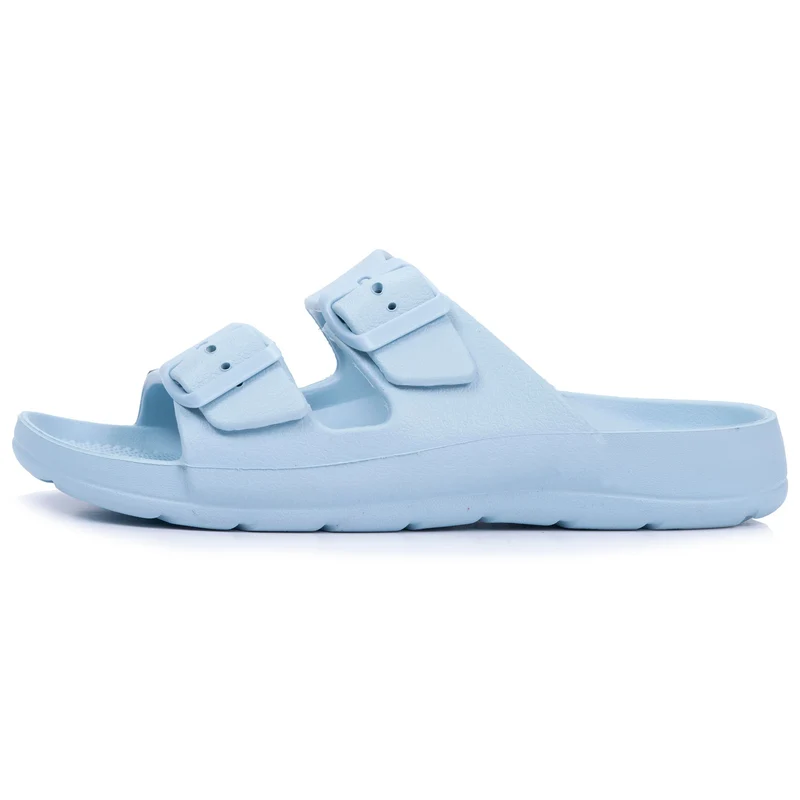 Mules claquettes Femme ajustable Bleu clair