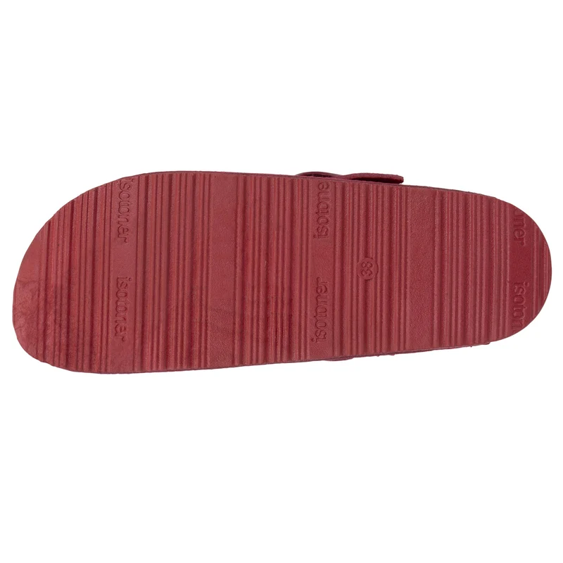 Mules Sabots Femme cuir Framboise