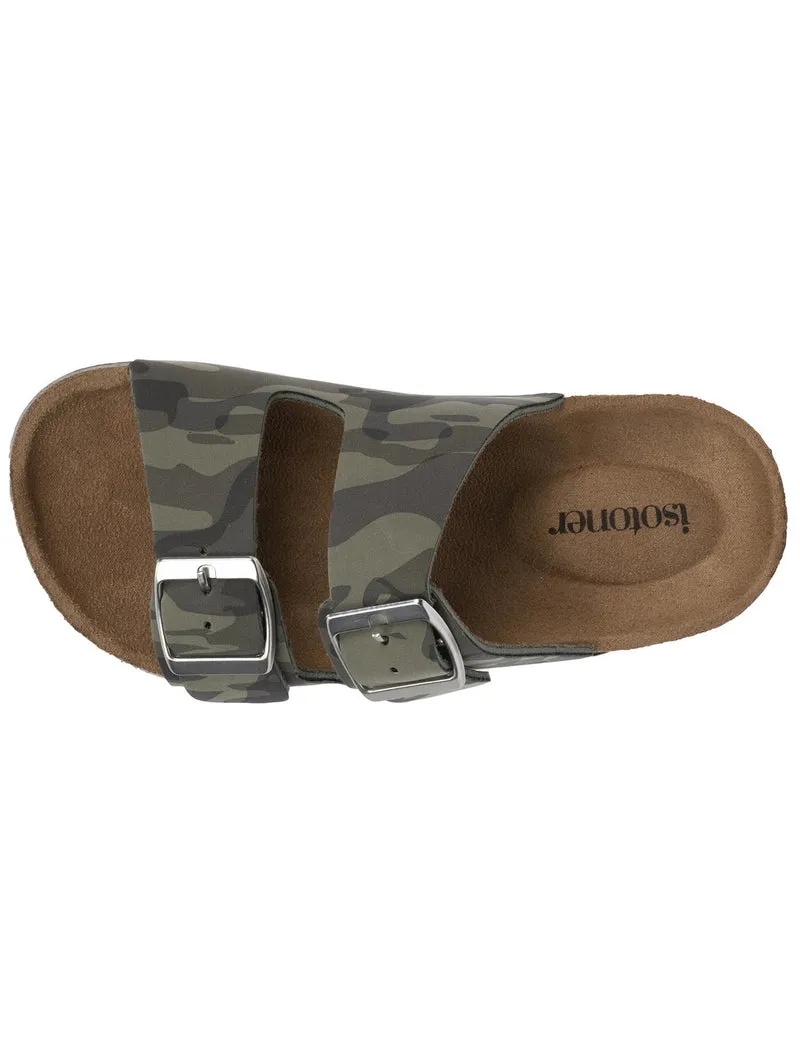 Mules sandales Enfant double bride Camo