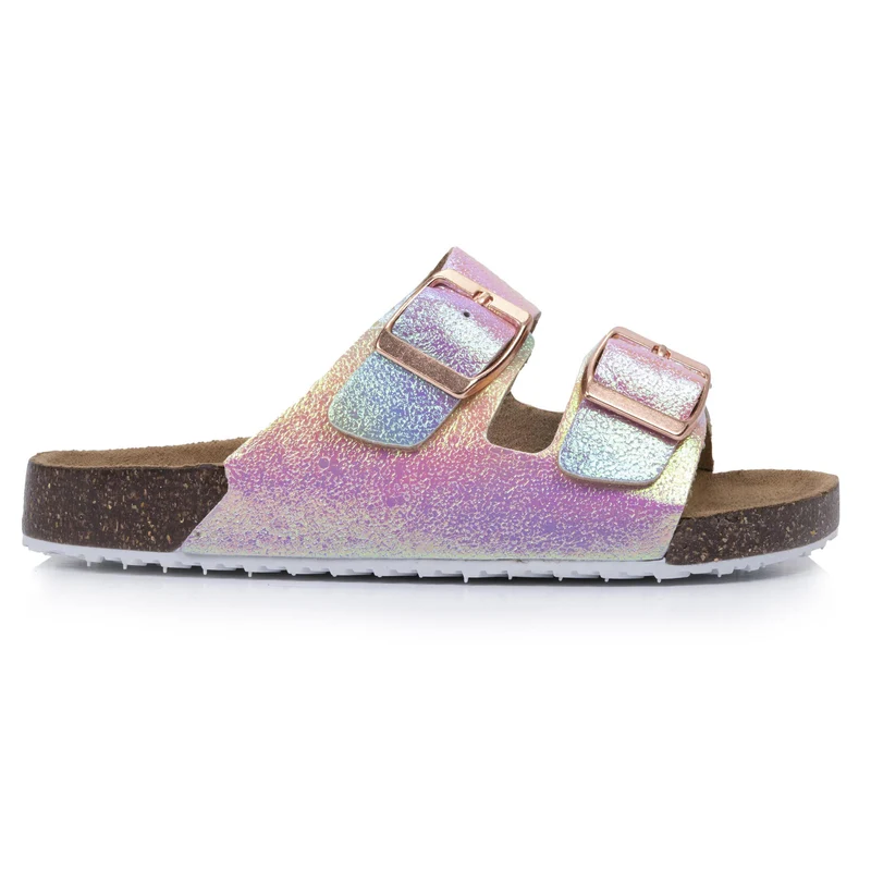 Mules sandales Enfant double bride Multico