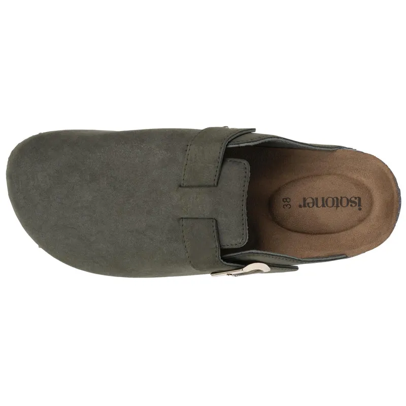 Mules Sabots confort Femme Kaki