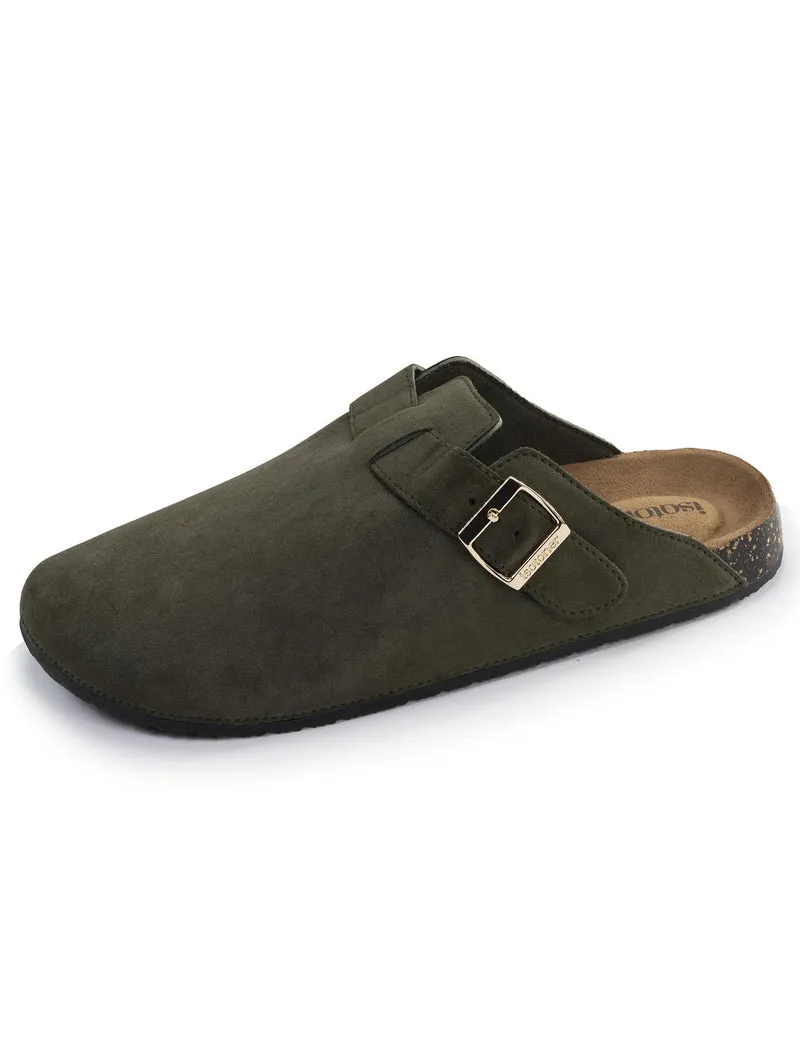 Mules Sabots confort Femme Kaki