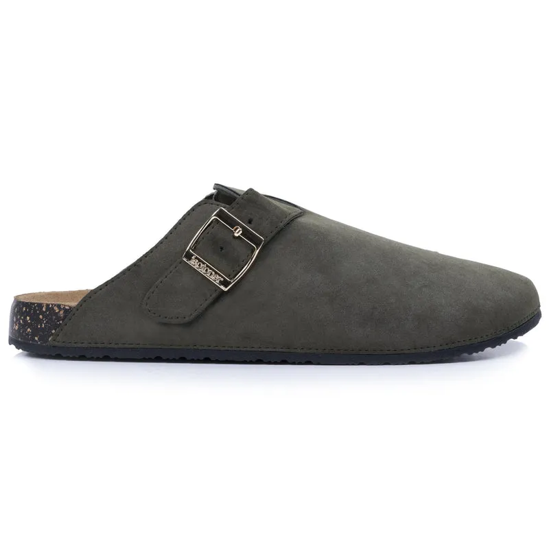 Mules Sabots confort Femme Kaki