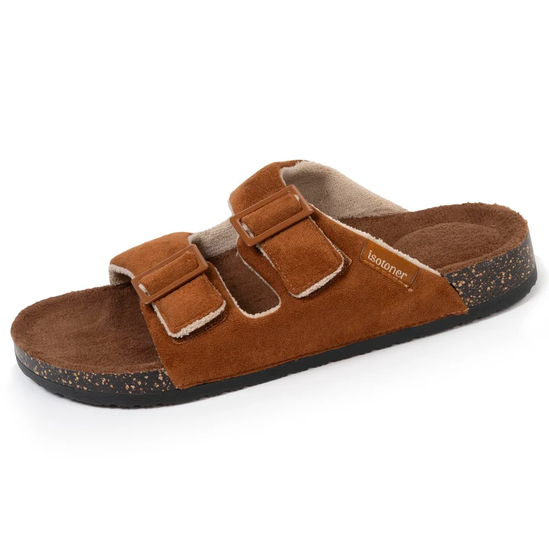 Chaussons sandales Homme confort Camel