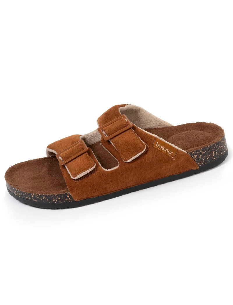 Chaussons sandales Homme confort Camel