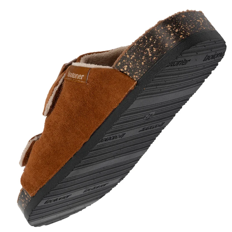 Chaussons sandales Homme confort Camel