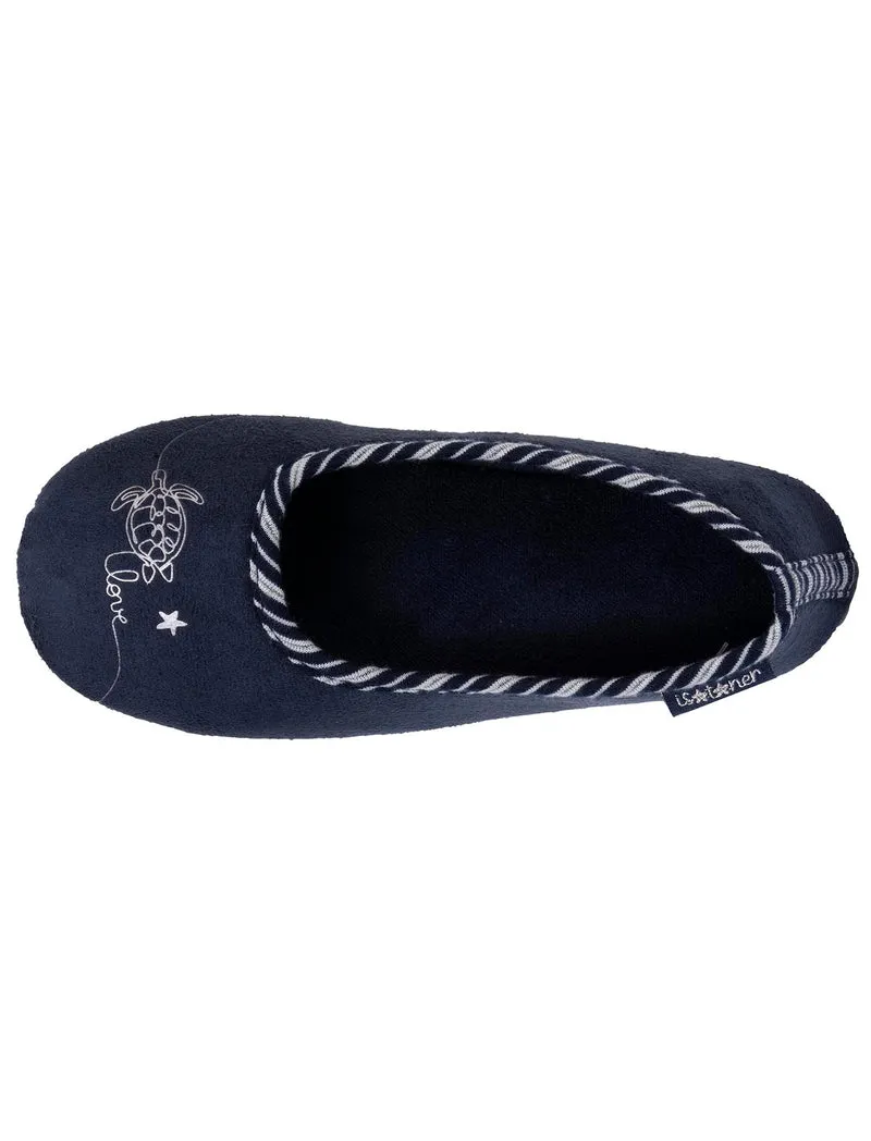 Chaussons ballerines Junior Marine Tortue