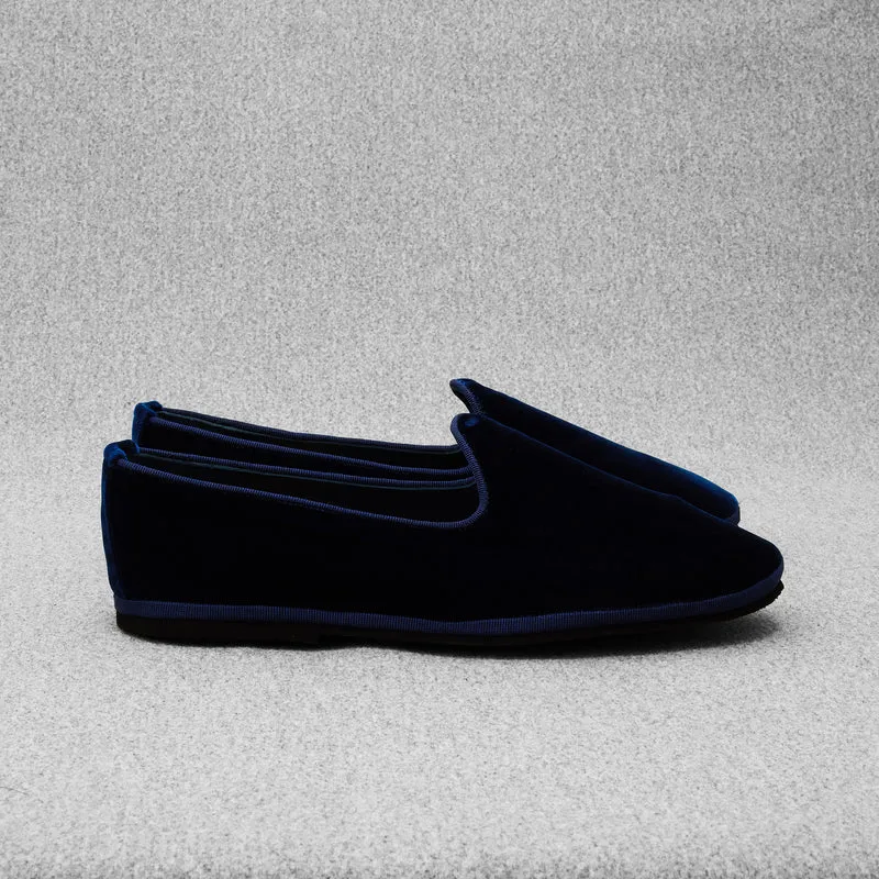 Furlanes bleu marine - Velours