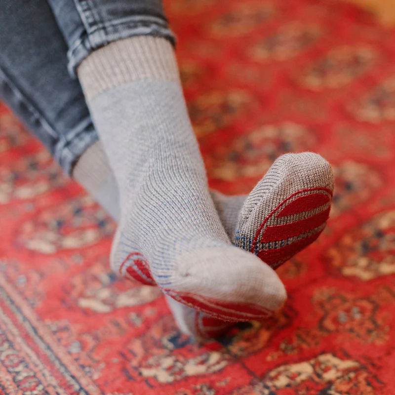 Chaussettes | Chaussettes d'intérieur Taupe - Laine