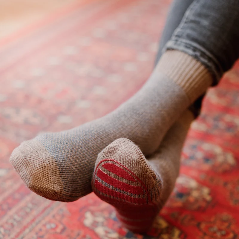 Chaussettes | Chaussettes d'intérieur Taupe - Laine