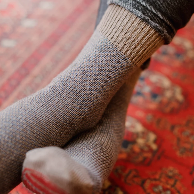 Chaussettes | Chaussettes d'intérieur Taupe - Laine