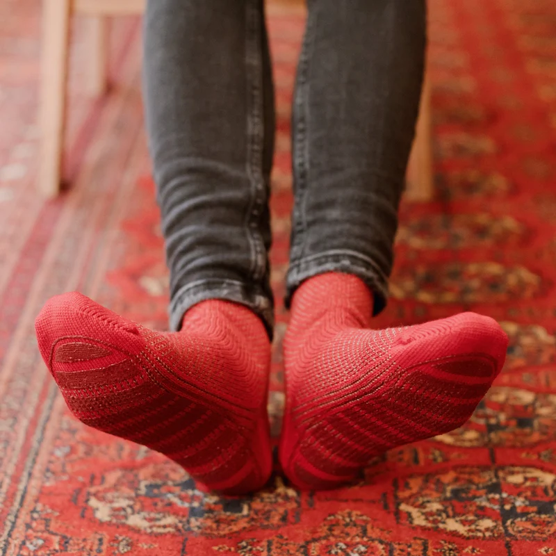 Chaussettes | Chaussettes d'intérieur Rouge - Laine