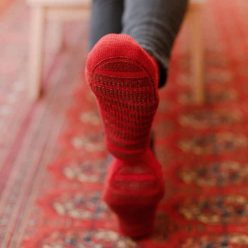 Chaussettes | Chaussettes d'intérieur Rouge - Laine