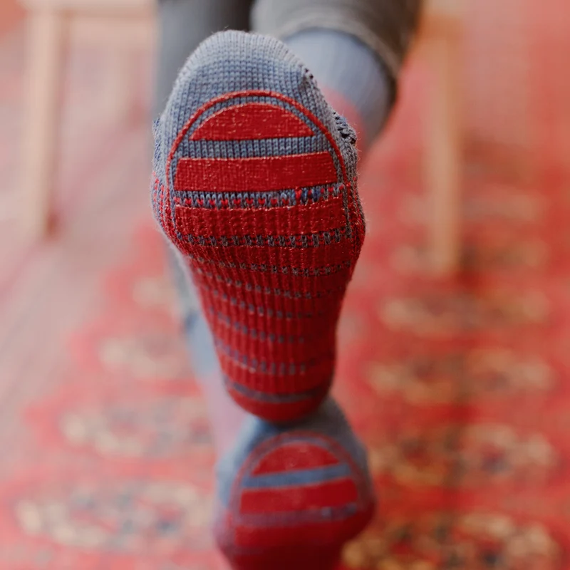 Chaussettes | Chaussettes d'intérieur Bleu clair - Laine