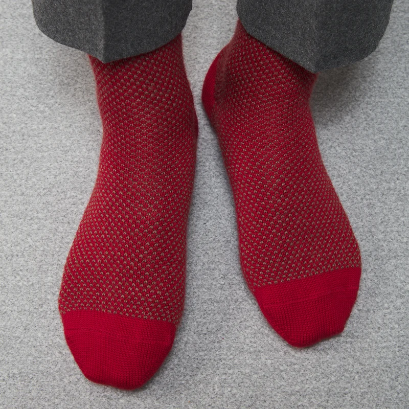 Chaussettes | Chaussettes d'intérieur Rouge - Laine