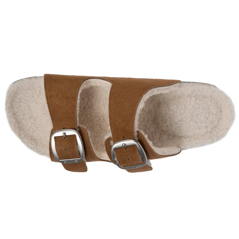 Chaussons sandales Femme Sherpa Camel