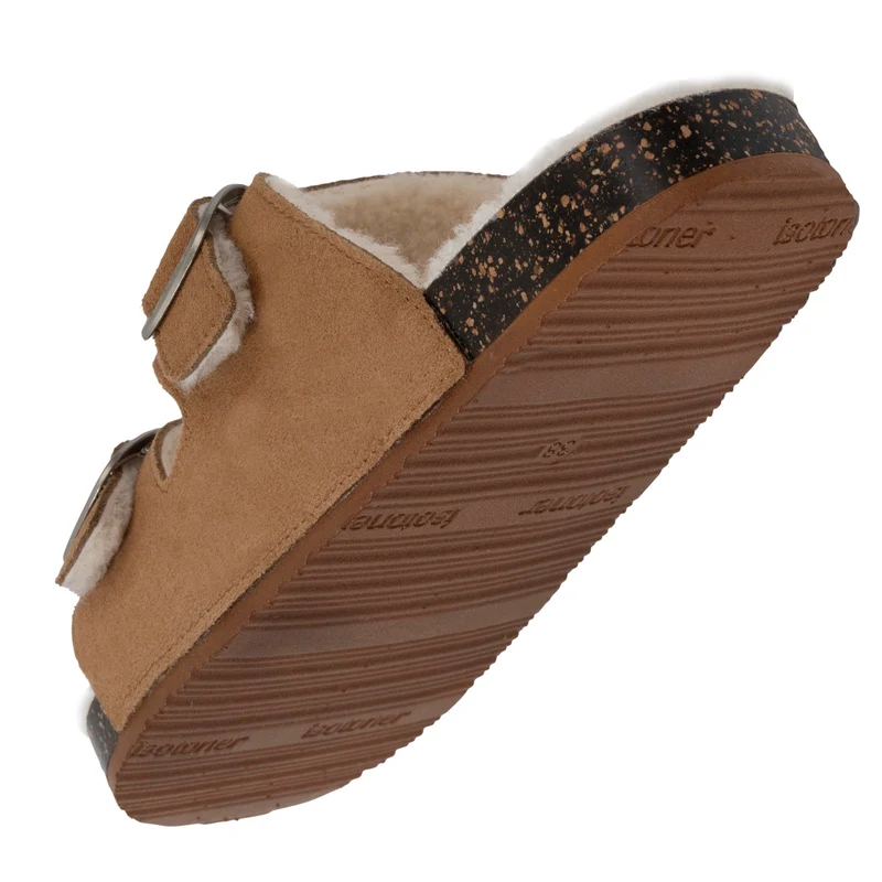 Chaussons sandales Femme Sherpa Camel