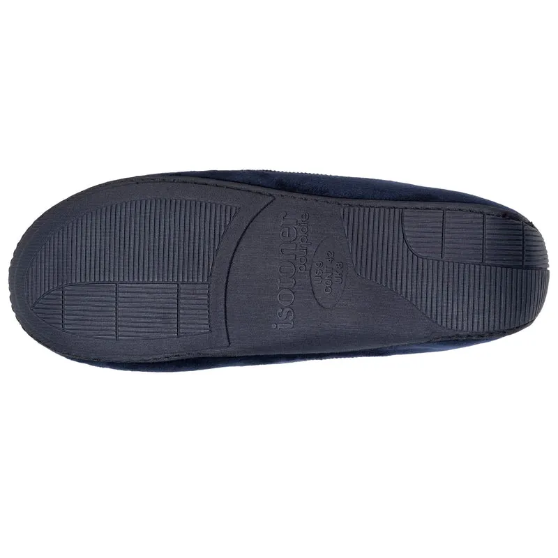 Chaussons mocassins Homme Marine chevrons
