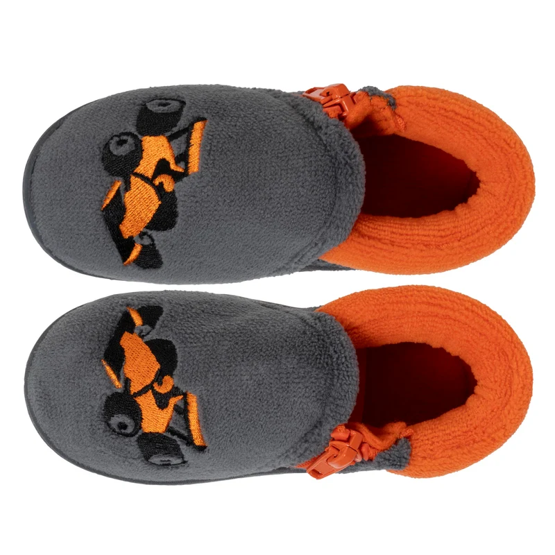 Chaussons bottillons zip Enfant Gris Voiture