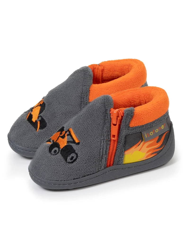Chaussons bottillons zip Enfant Gris Voiture