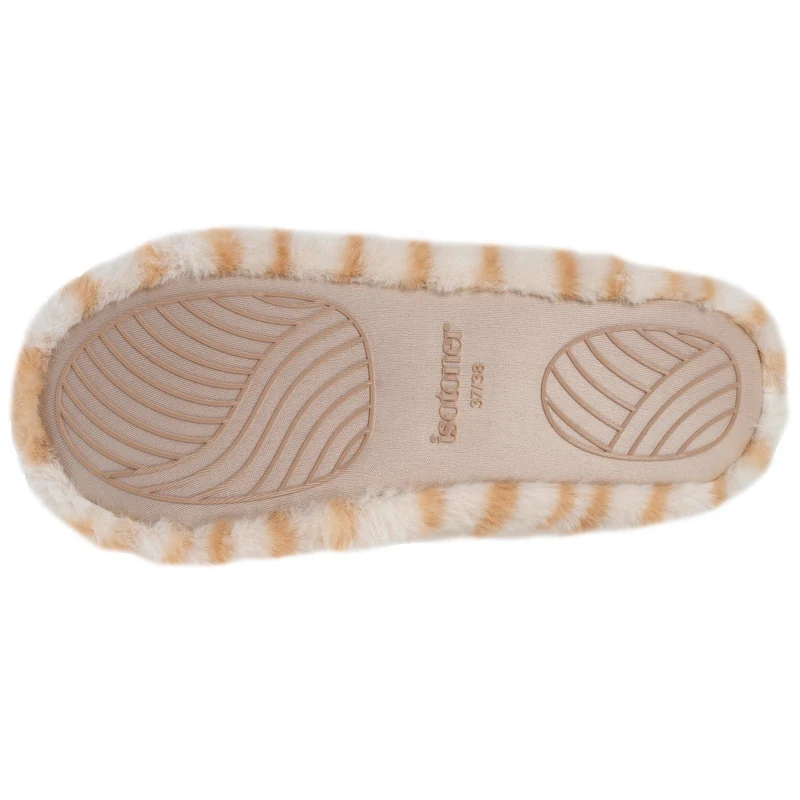 Chaussons ballerines Femme 3D Beige tigré