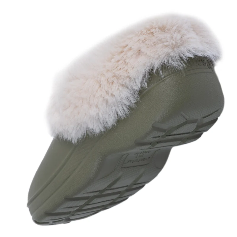 Sabots de jardin Femme Fourrés Kaki