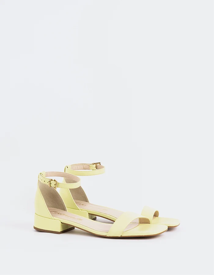 Yanna Light Yellow Leather