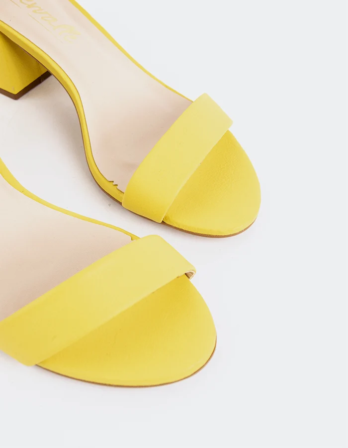 Karissa Yellow Leather