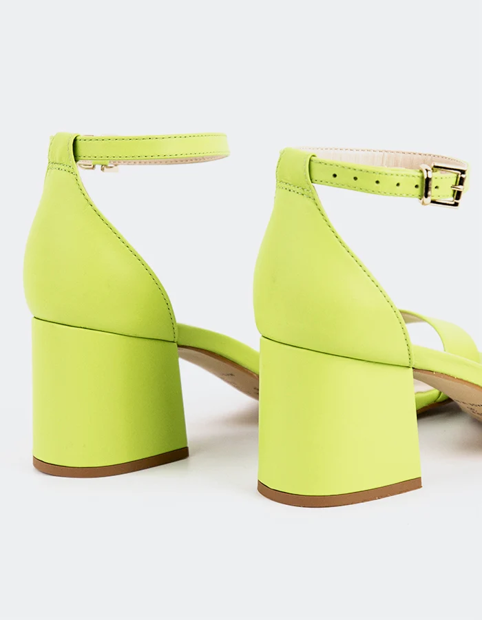 Karissa Apple Green Leather