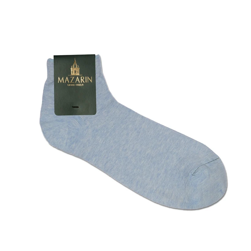Socquettes | Bleu ciel - Coton Supersoft - Cheville