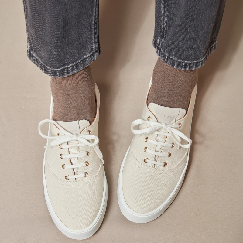 Socquettes | Taupe - Coton Supersoft - Cheville