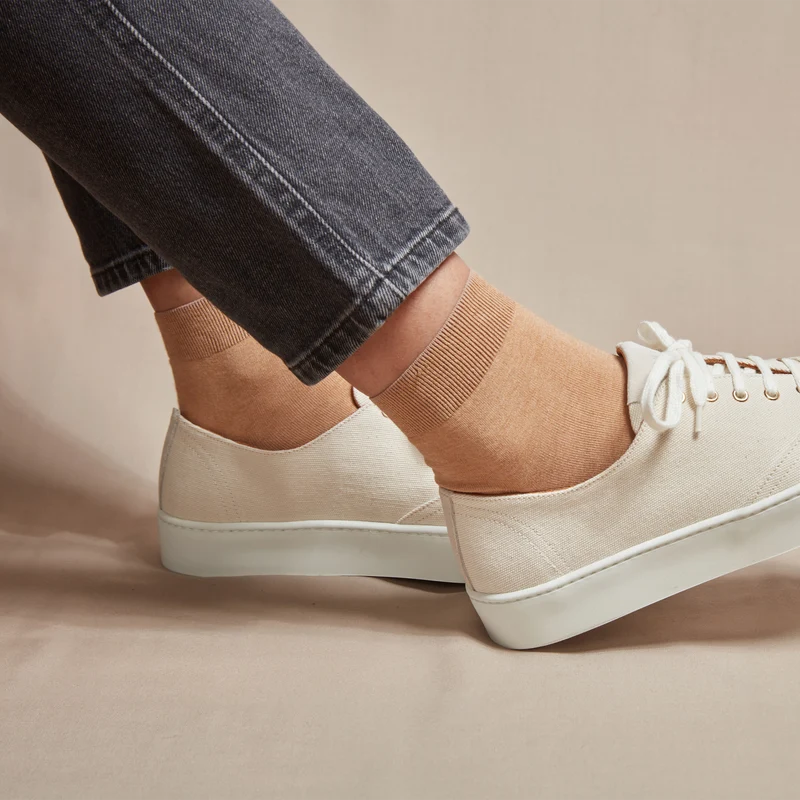 Socquettes | Camel - Coton Supersoft - Cheville