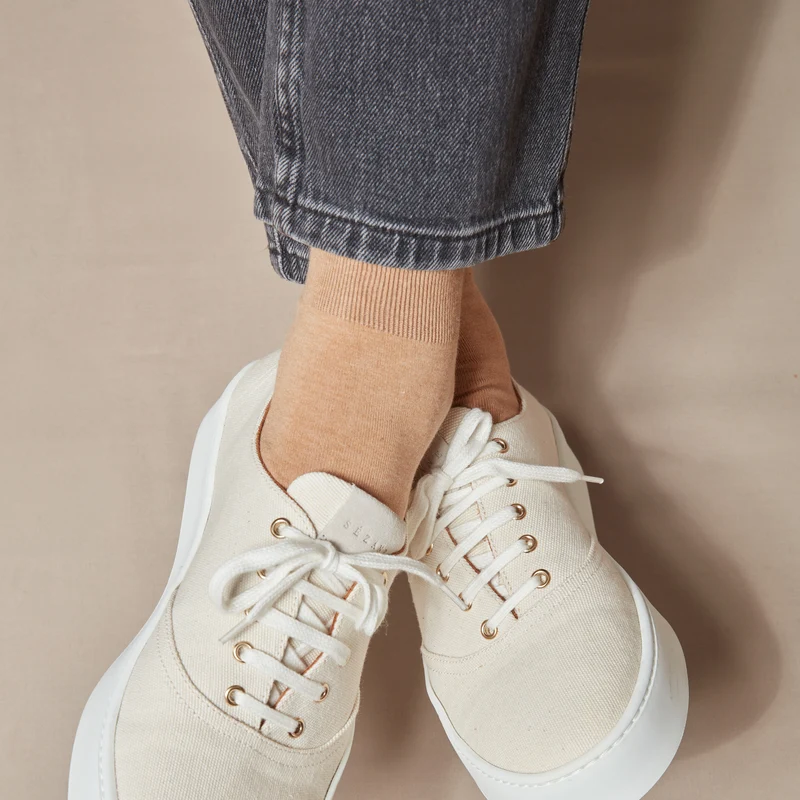 Socquettes | Camel - Coton Supersoft - Cheville