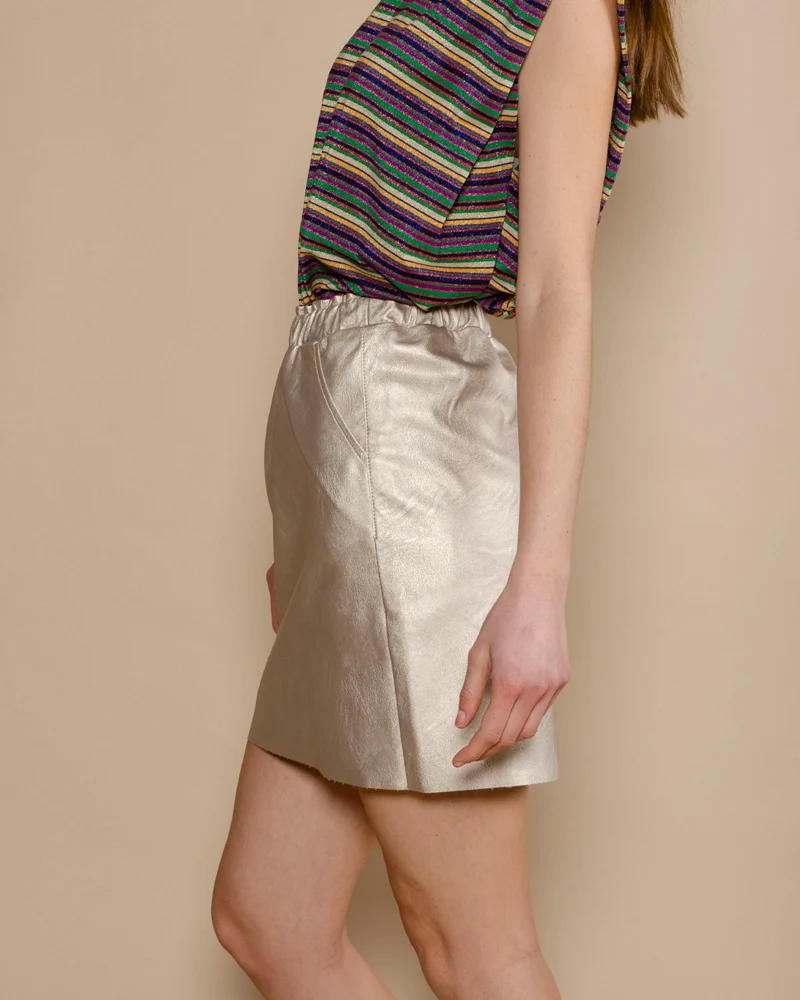Jupe cuir vegan maevy concept
