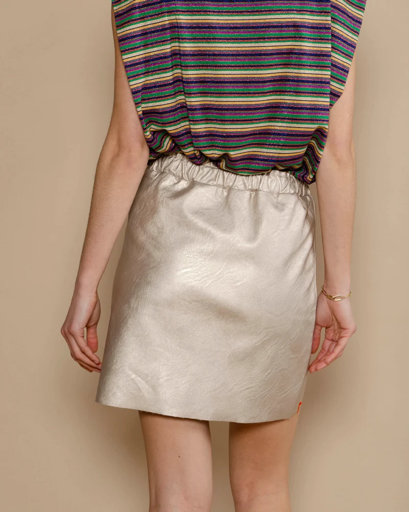 Jupe cuir vegan maevy concept