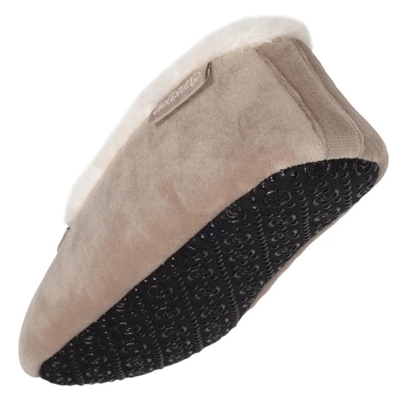Chaussons ballerines Femme Beige fourrure