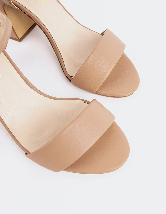Daffy Dark Nude Leather