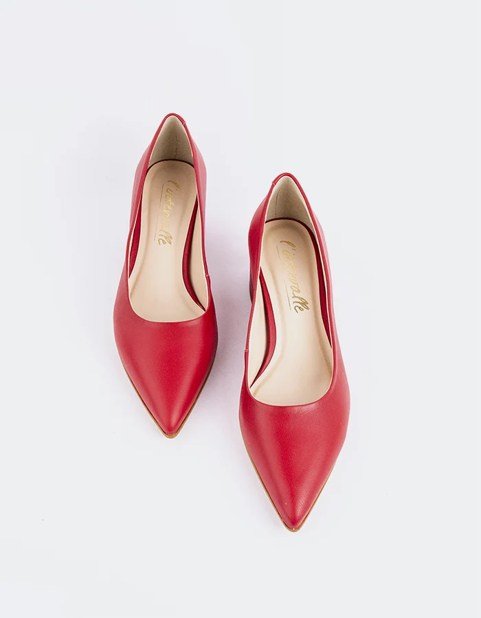 Sophie Red Leather