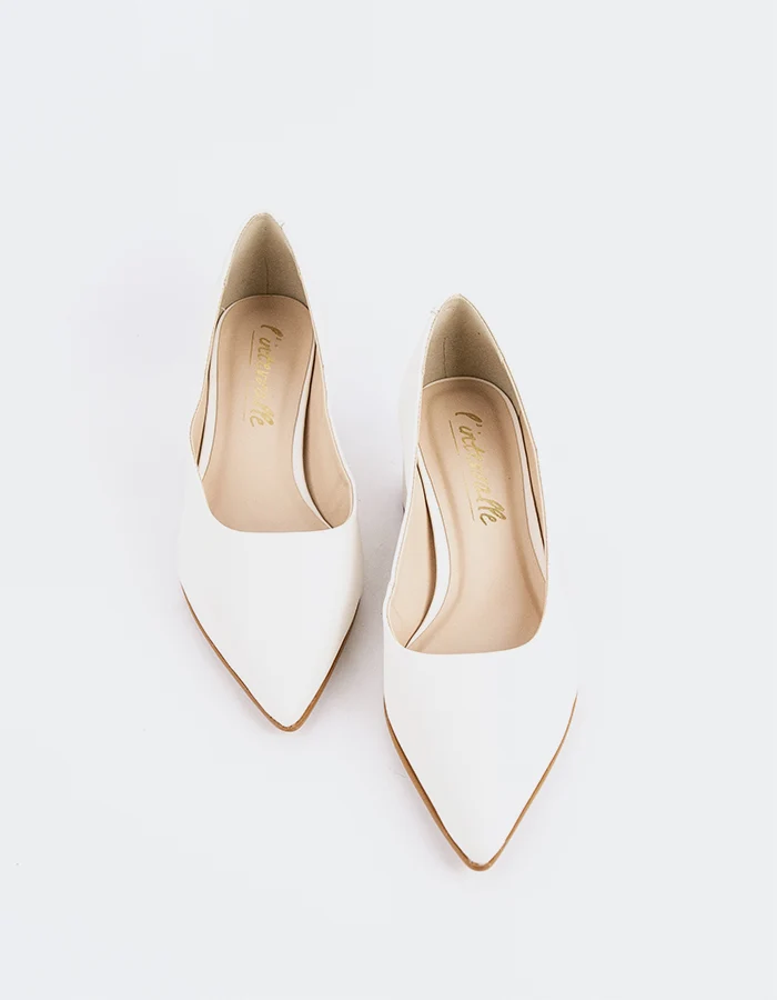 Sophie Off White Leather