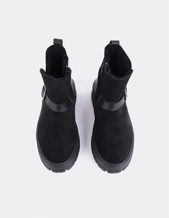 Plorin Black Suede