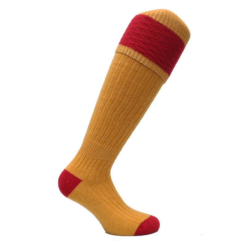 Mi-bas | Jaune & Rouge - Laine