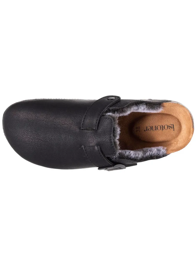 Sabots fourrés Femme Noir