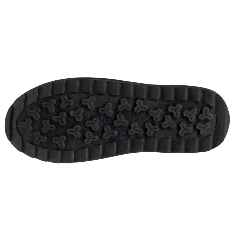 Bottines basses Femme imitation fourrure Noir