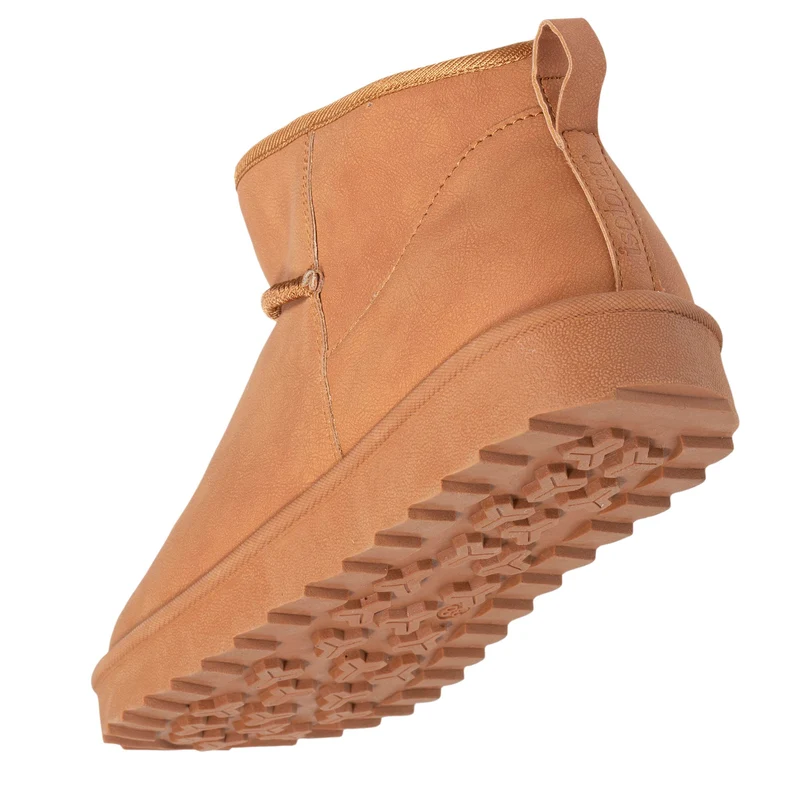 Bottines Femme imitation fourrure Camel