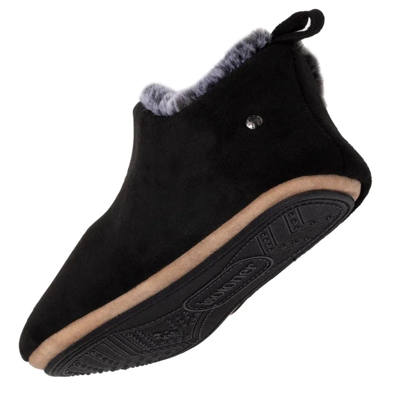 Chaussons bottillons bas Femme Noir