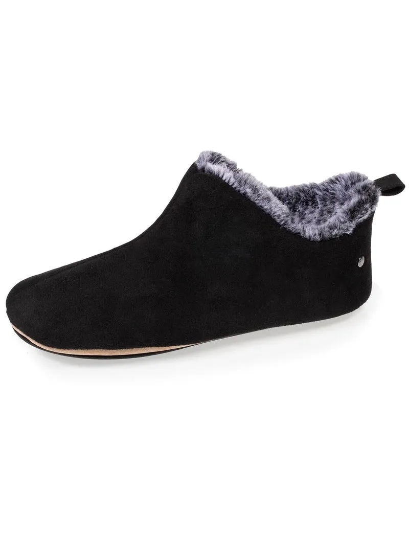 Chaussons bottillons bas Femme Noir