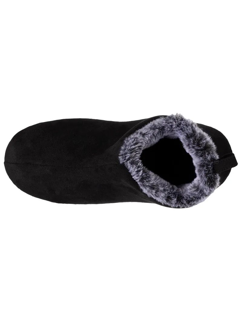 Chaussons bottillons bas Femme Noir