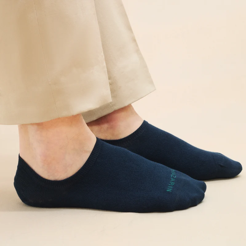 Chaussettes invisibles | Bleu marine - Basket
